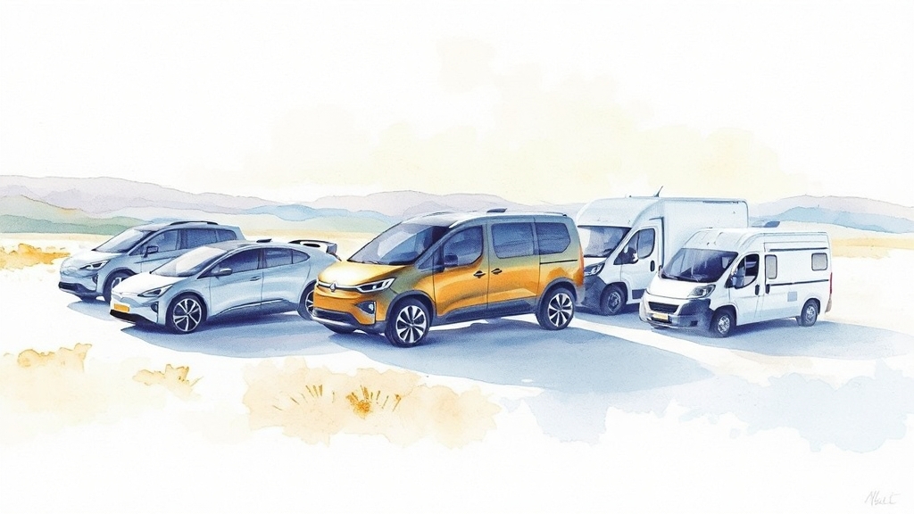 PV5, 모델별 사양과 가격 (watercolor 스타일)