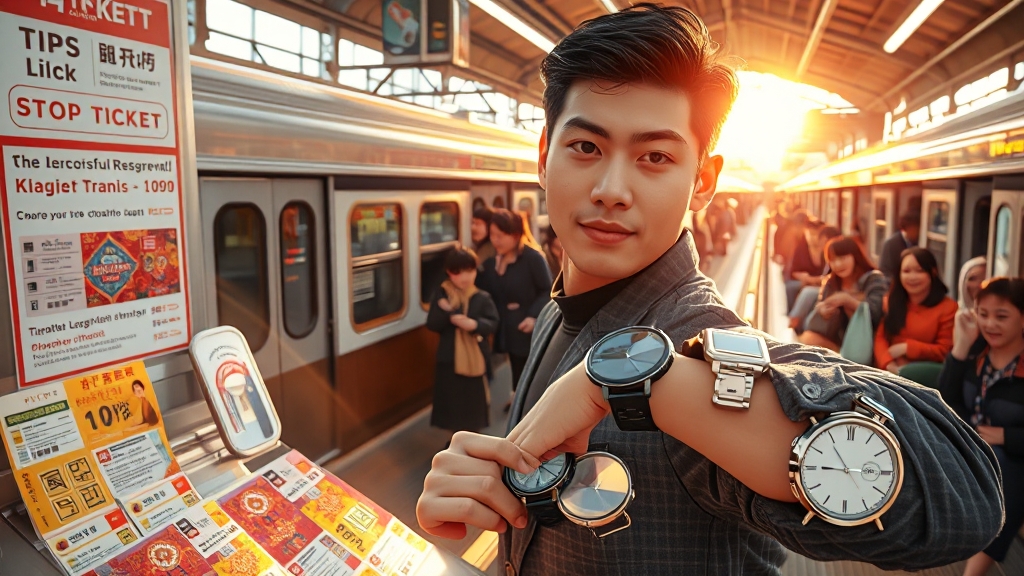 추석 기차표 예매 꿀팁 (realistic 스타일)