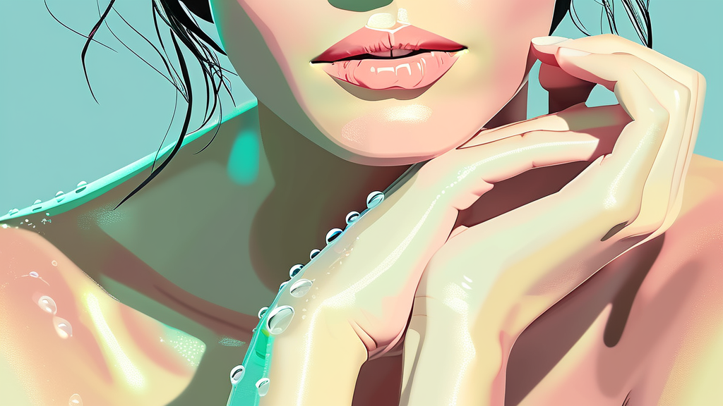 매일 실천하는 쉬운 클렌징과 보습의 중요성 (illustration 스타일)