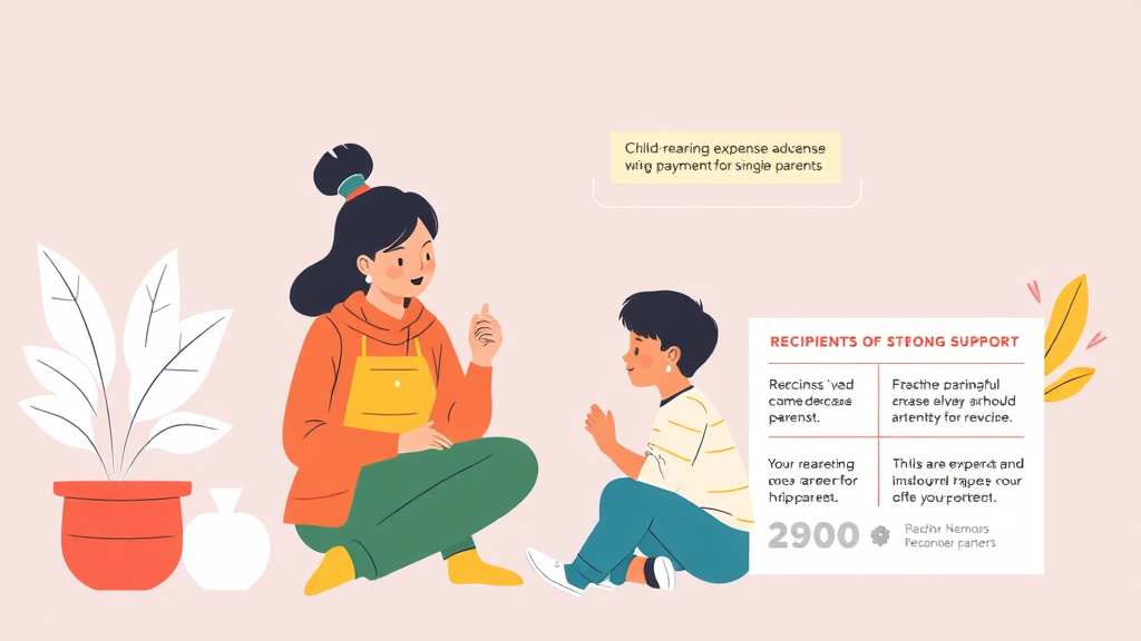 양육비 선지급제, 누가 신청할 수 있나요? (illustration 스타일)