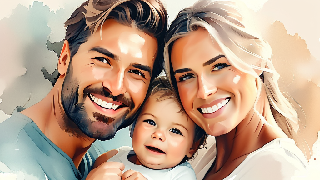 육아휴직 급여 관련 추가 정보 및 혜택 (watercolor 스타일)