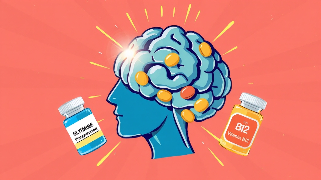 메모큐, 기억력 개선 효과 (cartoon 스타일)