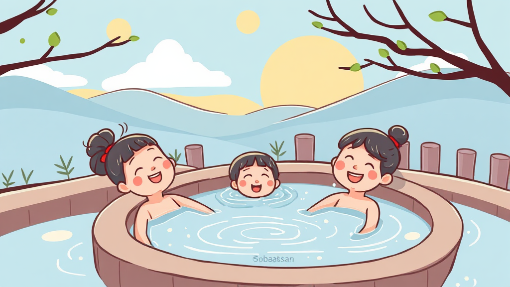 풍기 온천, 최고의 선택! (cartoon 스타일)