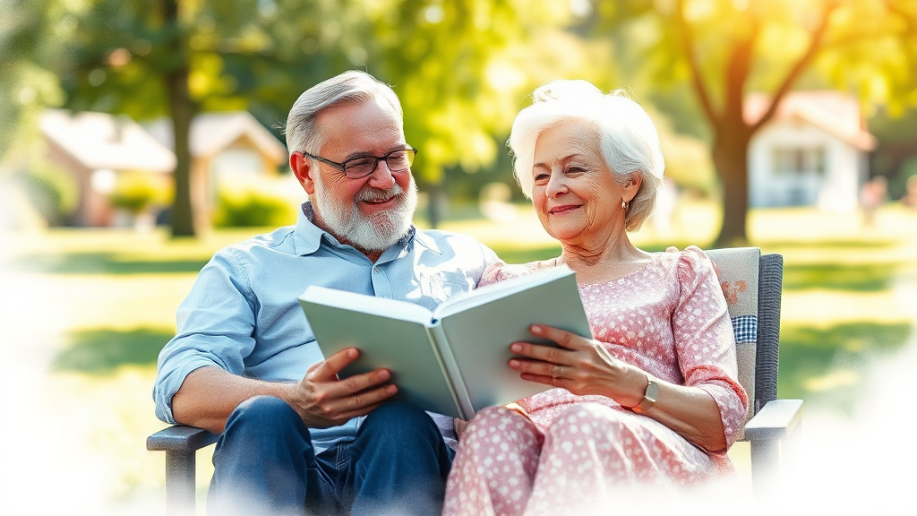 실버타운, 어떤 곳일까? (watercolor 스타일)