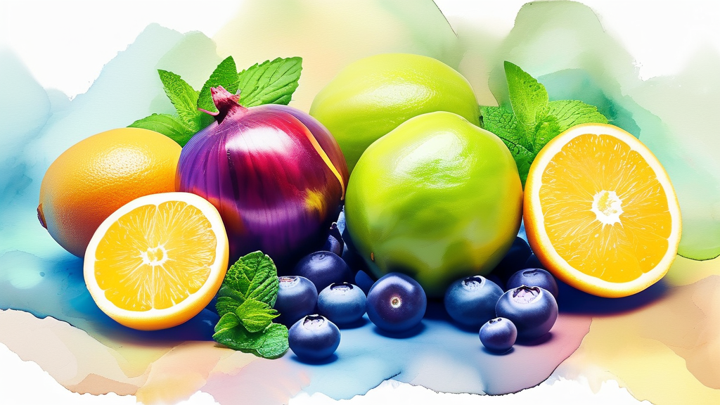 칼륨 부족 시 나타날 수 있는 증상들 (watercolor 스타일)