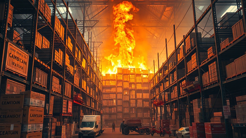 물류센터, 얼마나 컸나? (realistic 스타일)