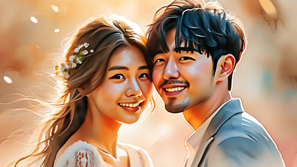 보람상조와 함께하는 안심 장례 준비 (watercolor 스타일)