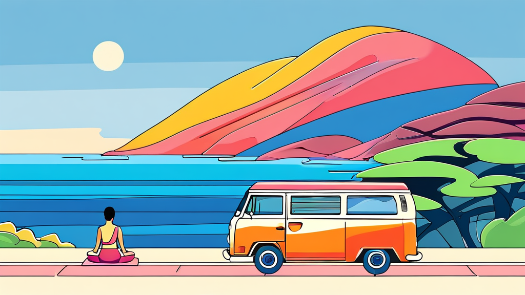 1만원의 행복: 저렴하게 즐기는 해양치유 체험 (cartoon 스타일)