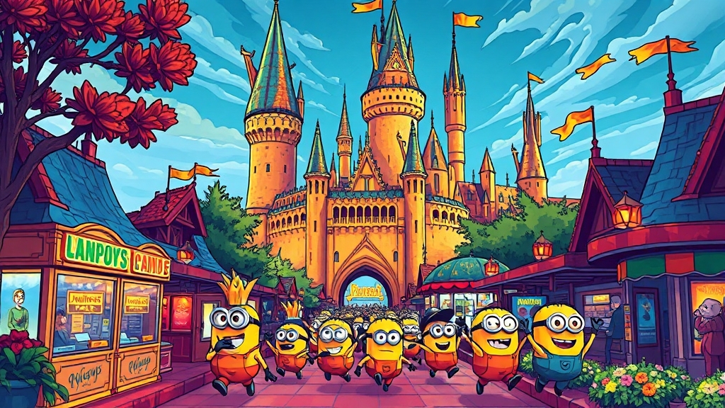 2일차: USJ, 즐거움 만끽! (cartoon 스타일)