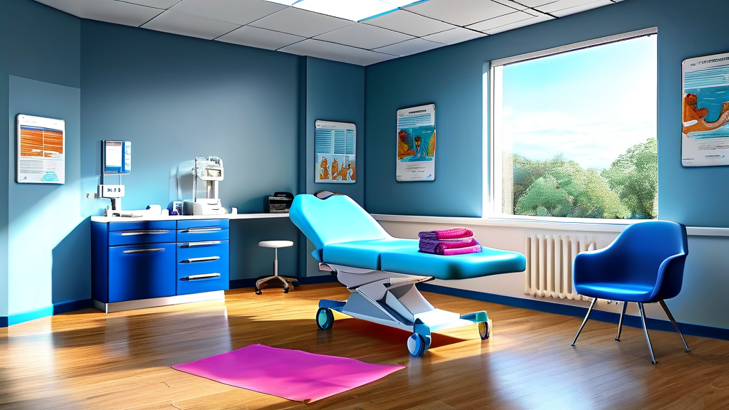 골반염 진단 및 치료 방법 (realistic 스타일)