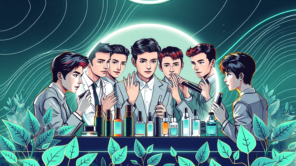 K-뷰티 시장의 미래 (illustration 스타일)