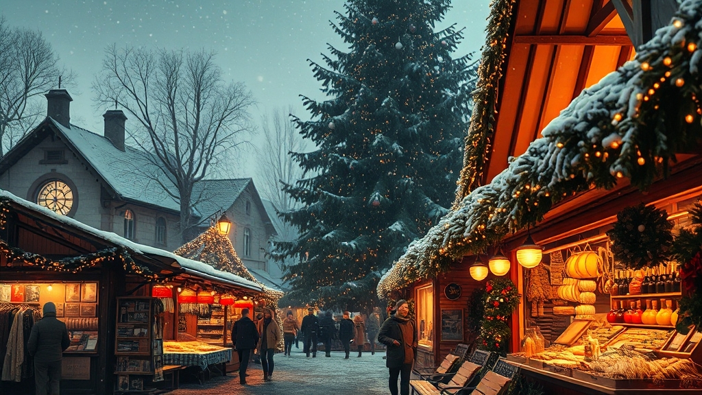 마켓 볼거리 및 즐길 거리 소개 (realistic 스타일)