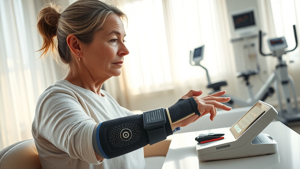 손목터널증후군 치료 방법 (realistic 스타일)