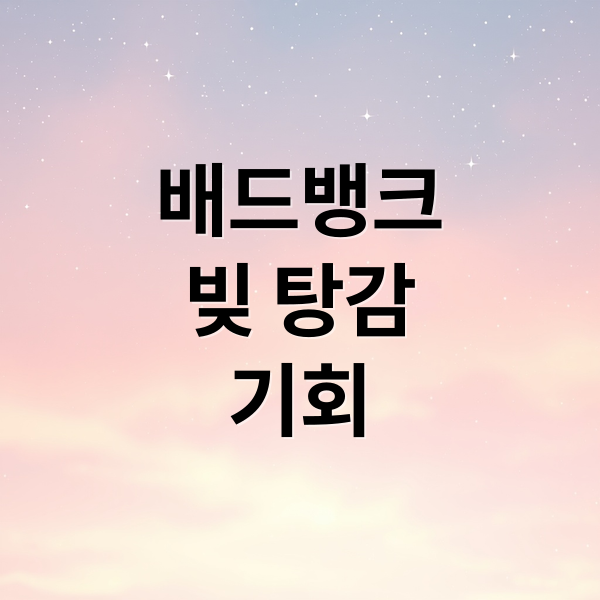 배드뱅크 대표 이미지