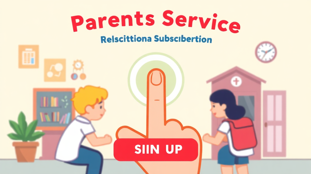 나이스 학부모 서비스 가입 절차 (illustration 스타일)