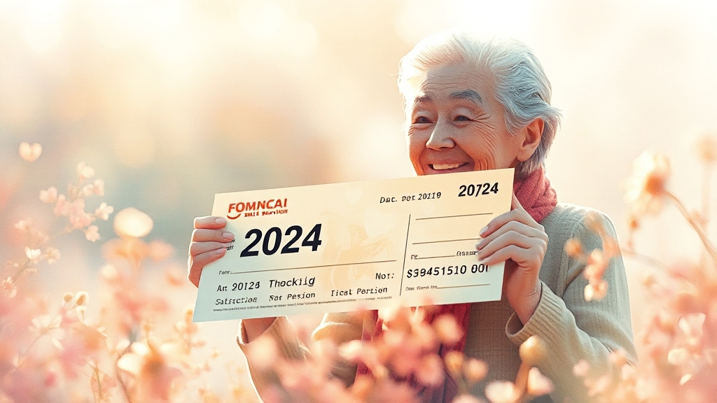 2024년 지급액, 최대 34만 원 (watercolor 스타일)