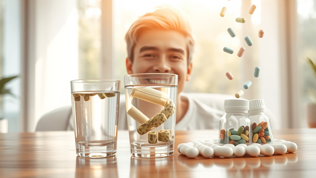 링티, 숙취 해소에 정말 효과가 있을까? (realistic 스타일)