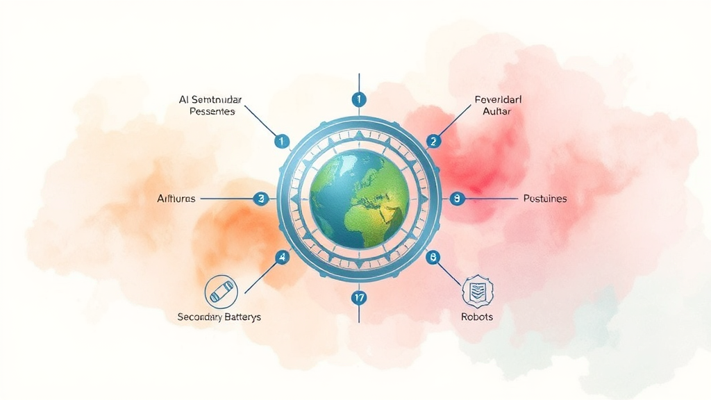 미래 성장 동력 ETF 포트폴리오 구축 전략 (watercolor 스타일)