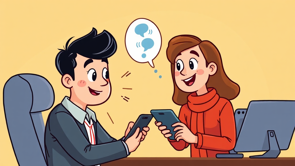 전화 AS 접수 방법 (cartoon 스타일)