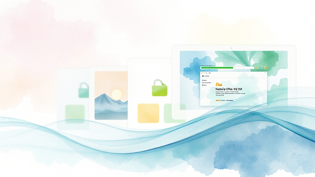 다운로드 & 설치 가이드 (watercolor 스타일)