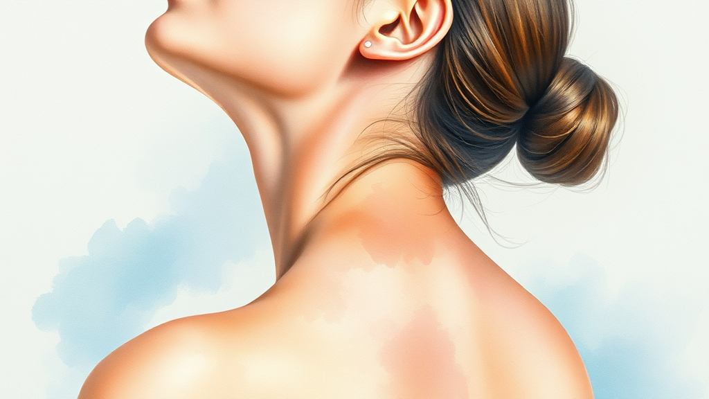 증상 및 자가 진단 (watercolor 스타일)