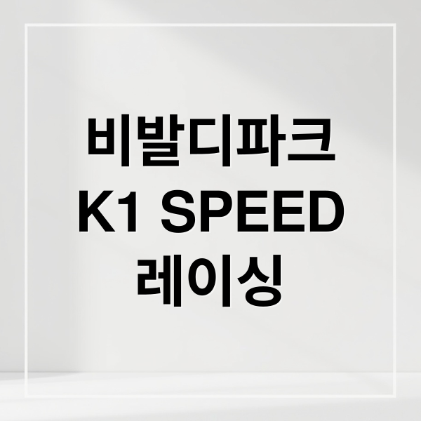 비발디파크
K1 SPEED
레이싱 (홍천 비발디파크 K1 SPEED)