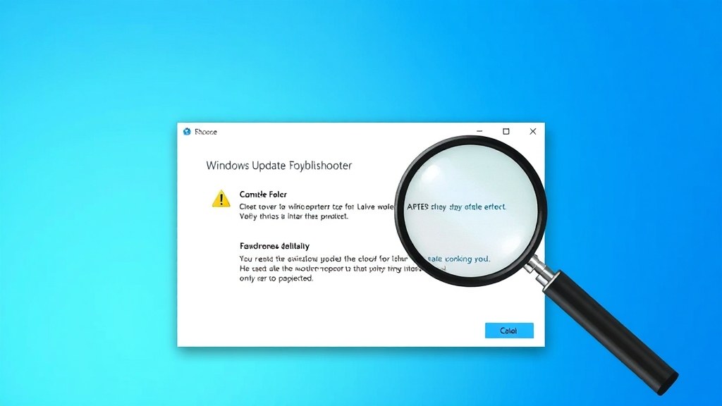Windows Update 문제 해결사 활용법 (watercolor 스타일)