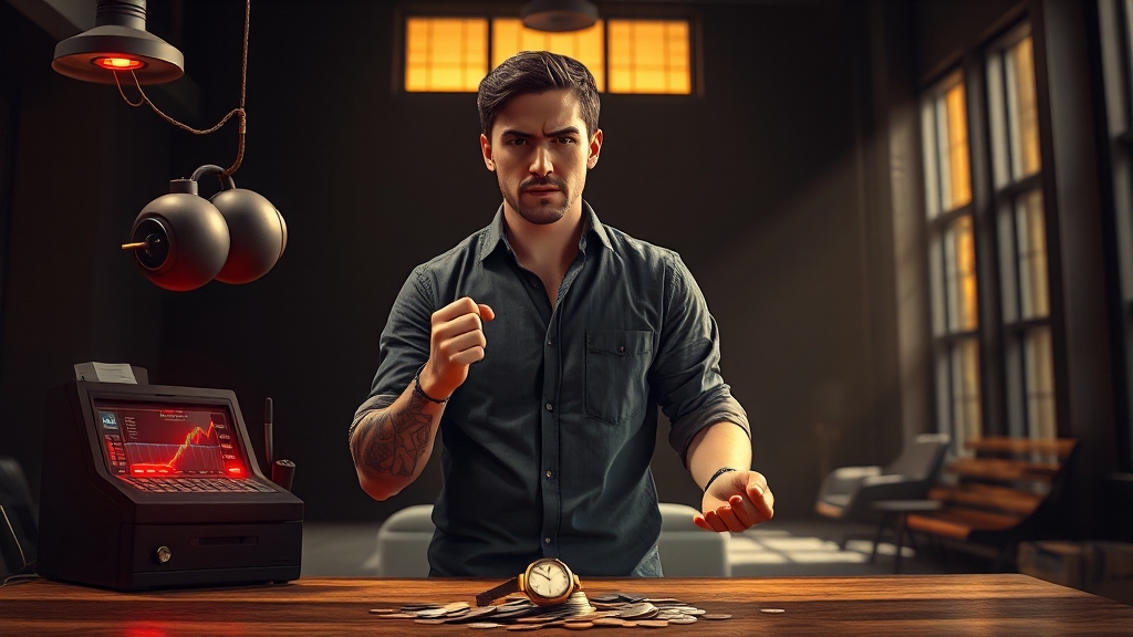 대출 연체, 무엇을 의미할까요? (realistic 스타일)