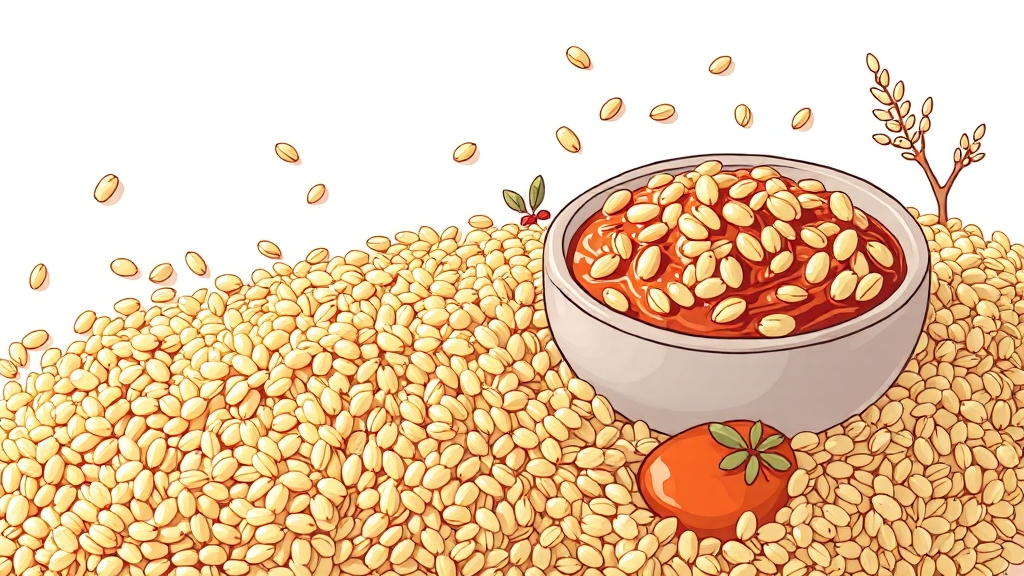 파로 곡물 활용 레시피 (illustration 스타일)