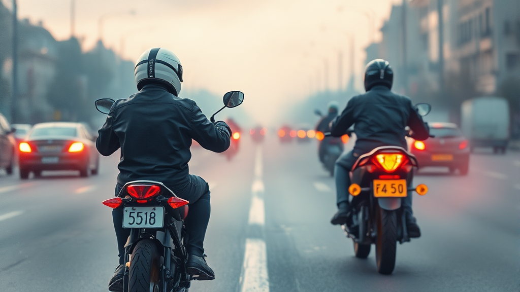 2026년 이륜차 교통 법규 핵심 변화 (watercolor 스타일)