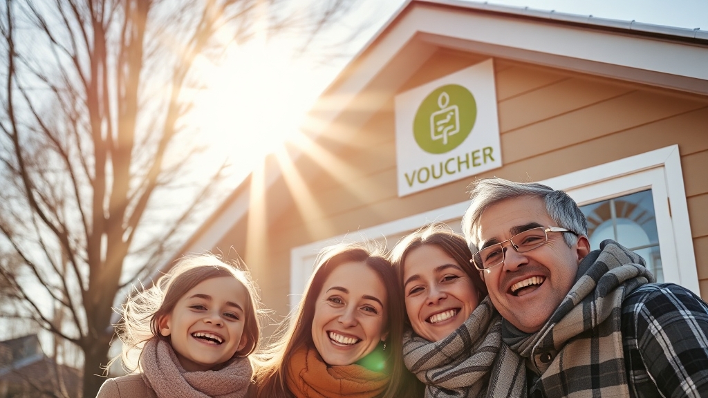 에너지바우처: 지원 대상 및 자격 (realistic 스타일)