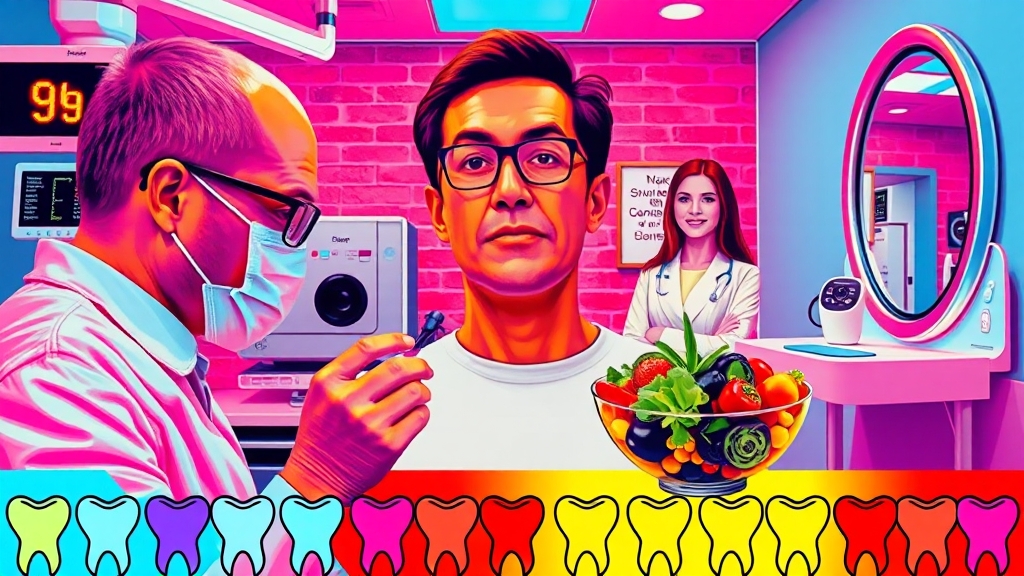 9치한의원 구취 검사 과정 (popart 스타일)