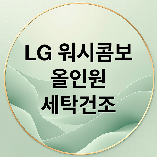 LG 워시콤보
올인원
세탁건조 (LG 워시콤보 파워젤 세제 사용법)