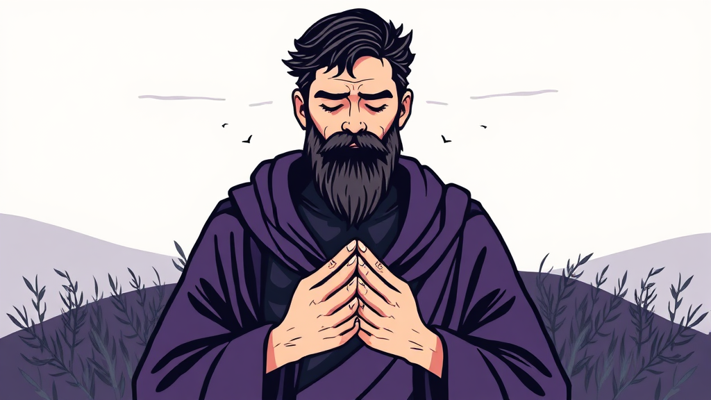 재의 수요일: 사순절의 시작과 그 의미 (illustration 스타일)