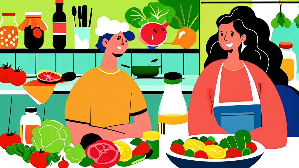 과민성 대장 증후군, 왜 식단 관리가 중요할까요? (cartoon 스타일)