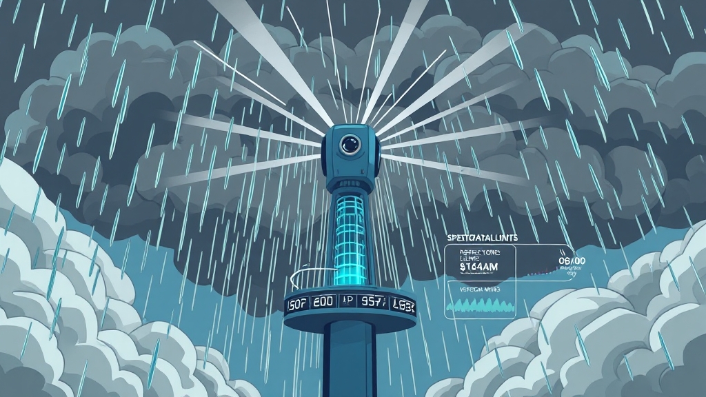 기상레이더, 기본 원리 (cartoon 스타일)