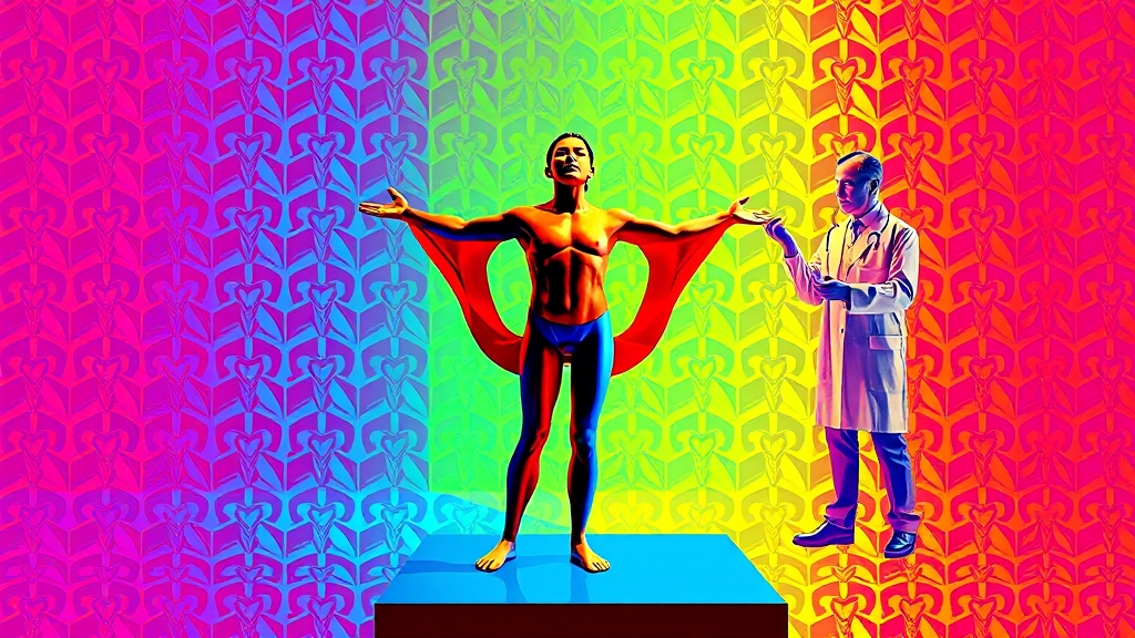 골반통증 관리와 전문가 상담 (popart 스타일)