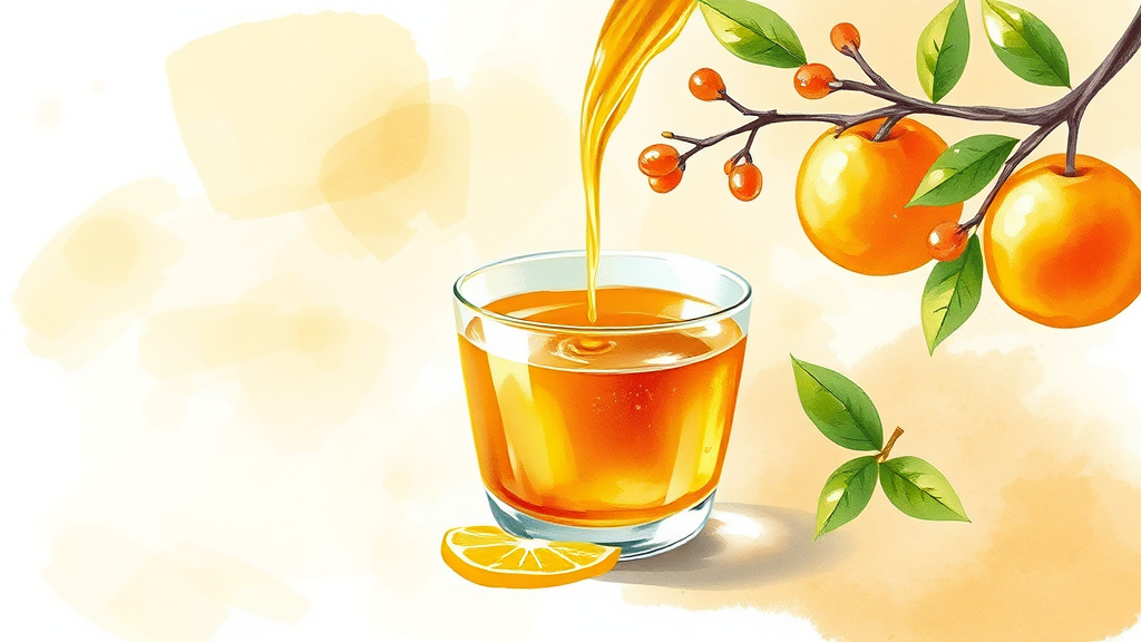 댕유자청, 맛있게 즐기는 다양한 활용법 (watercolor 스타일)