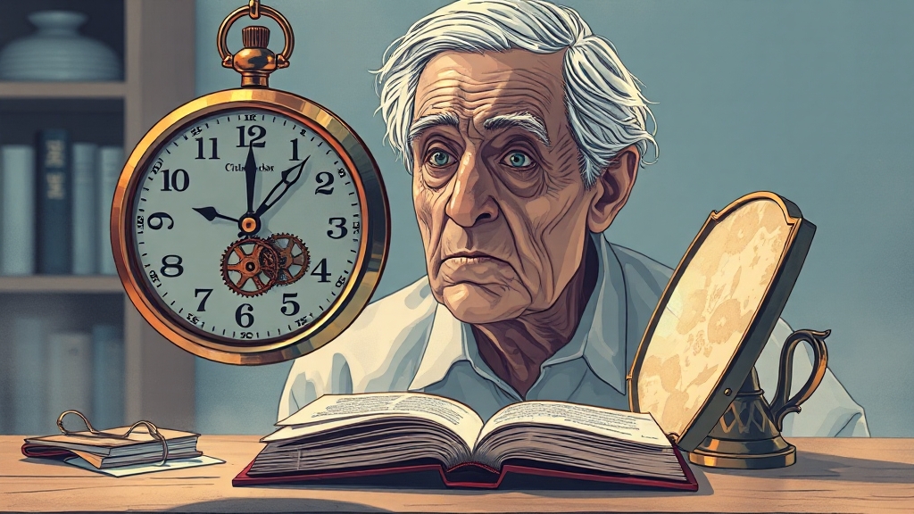 시공간 지각 혼란과 물건 분실 패턴 (illustration 스타일)