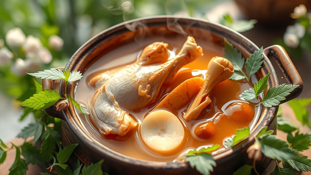 삼계탕, 더 맛있게 즐기는 법 (realistic 스타일)