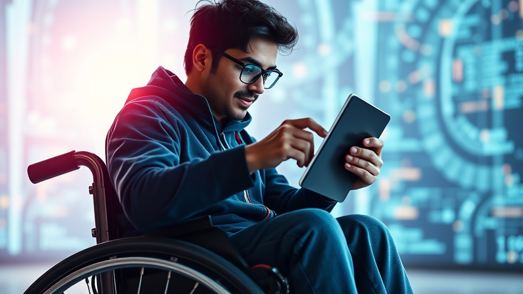 장애인 고용 현황, 통계로 알아볼까요? (realistic 스타일)