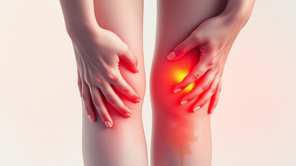 갱년기 관절통의 주요 원인 (watercolor 스타일)