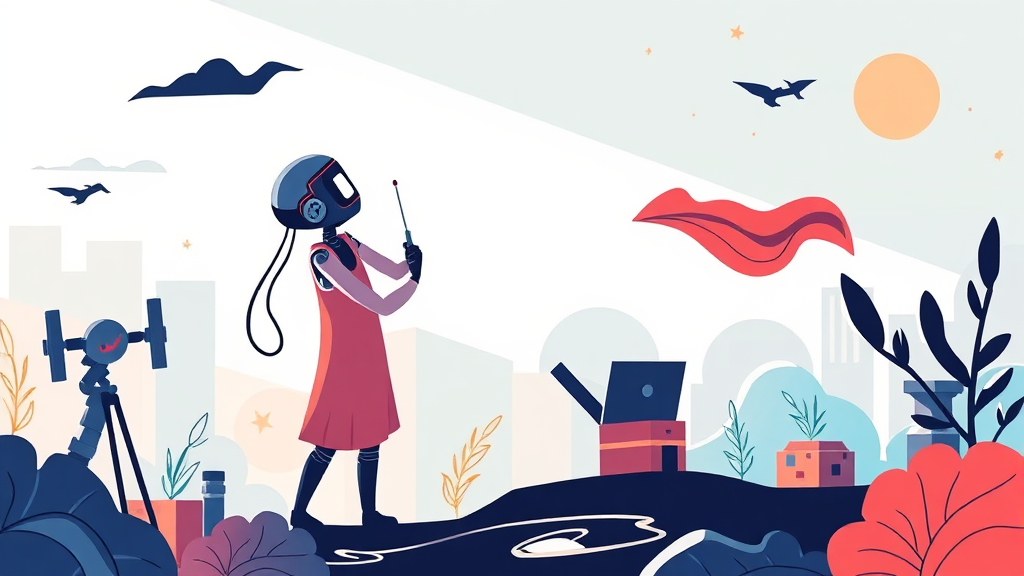 기업들의 AI 도입 전략 (illustration 스타일)