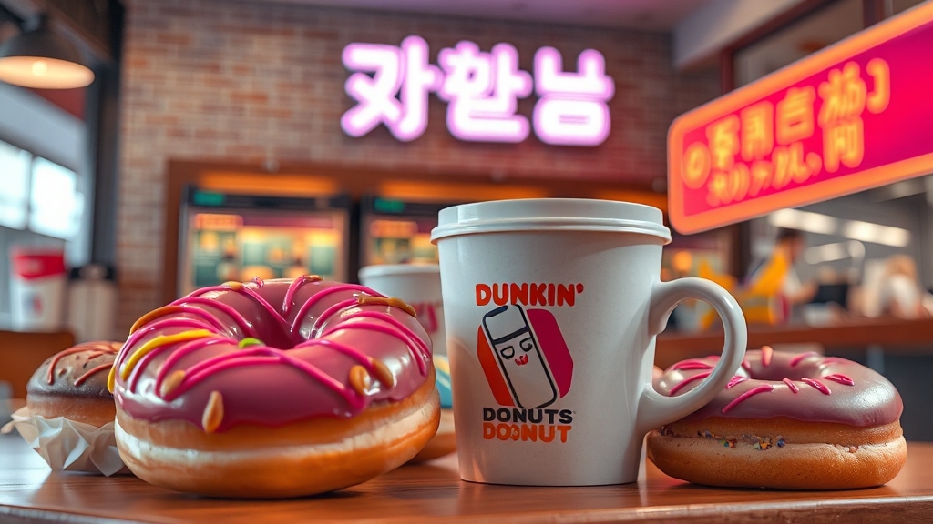 던킨 메뉴 & 가격 총정리 (realistic 스타일)