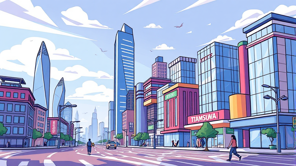 6G 기술 검증의 의미와 산업적 파급 효과 (cartoon 스타일)