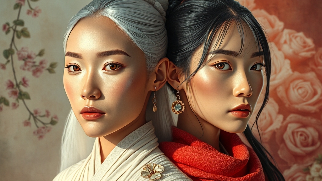 에겐녀 vs 테토녀, 뭐가 다를까? (realistic 스타일)