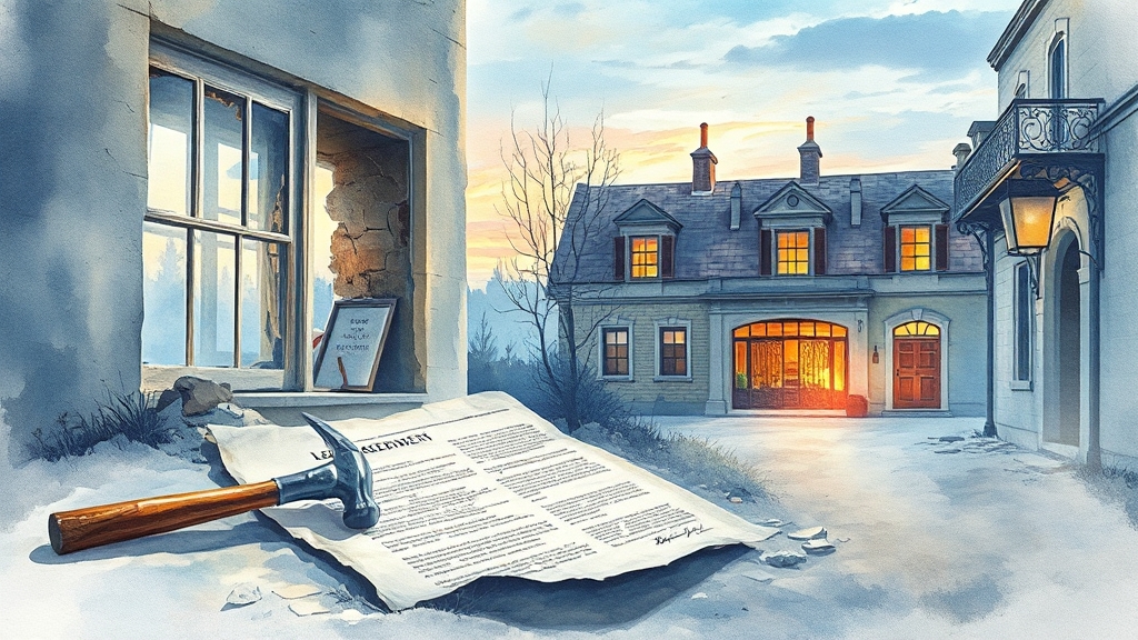 확정일자, 왜 중요할까요? (watercolor 스타일)