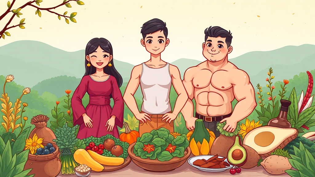 체질별 다이어트 원리 (cartoon 스타일)