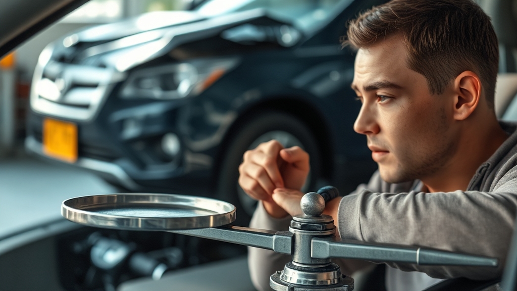 자차 보험 처리 시, 꼭 고려할 점 (realistic 스타일)