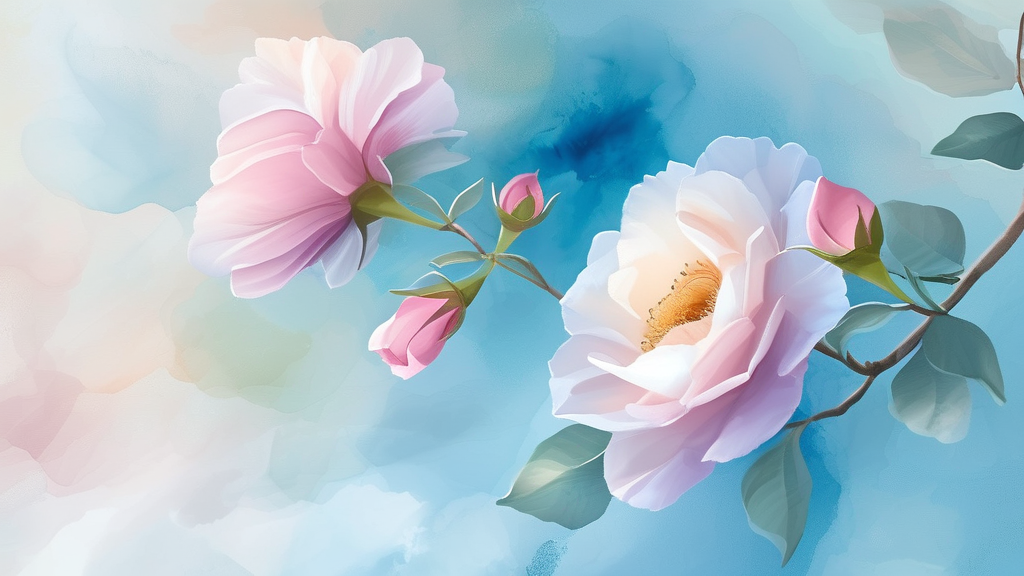 신청부터 사용까지, 평생교육이용권 완벽 가이드 (watercolor 스타일)